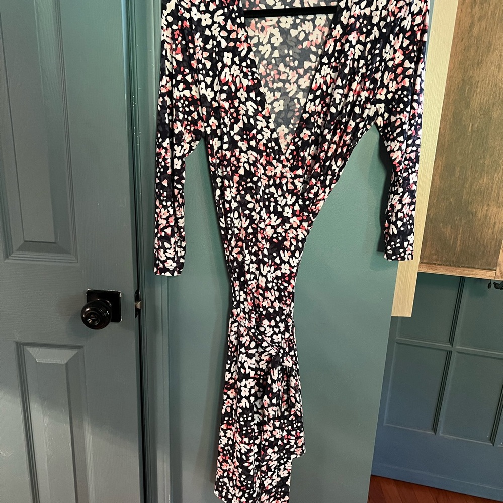 Elegant Multicolor Wrap Dress